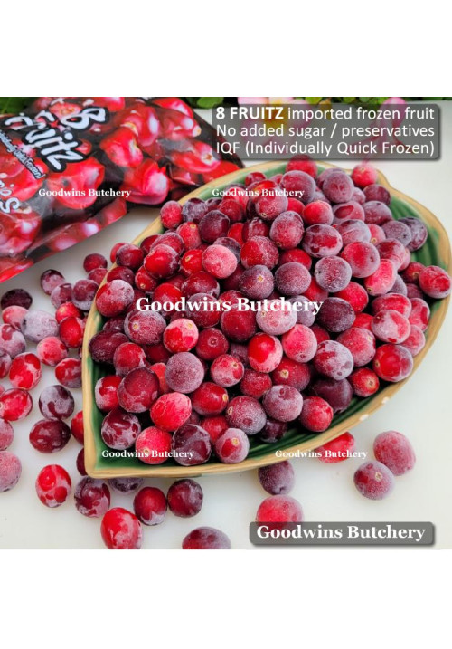 8Fruitz IQF frozen fruit CRANBERRY 8 Fruitz 500g